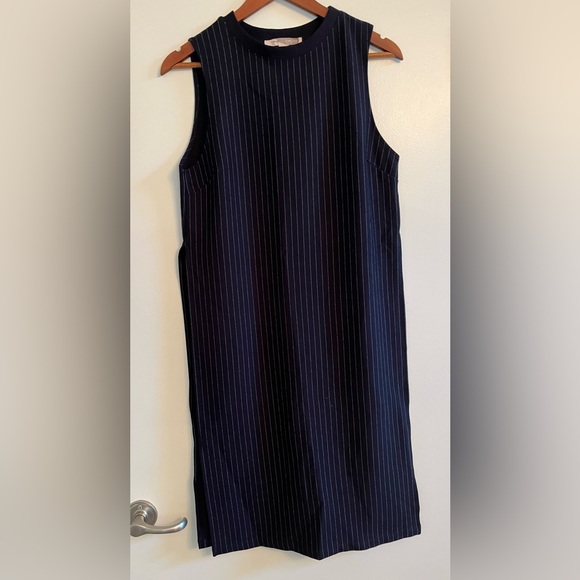 Forever 21 Y2K Navy Blue PinstripeTunic - Picture 3 of 7